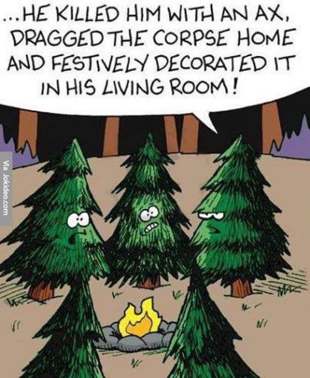 He-killed-him-with-an-ax---funny-christmas-tree-cartoon